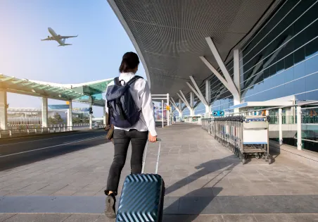 Accueil à l’aéroport